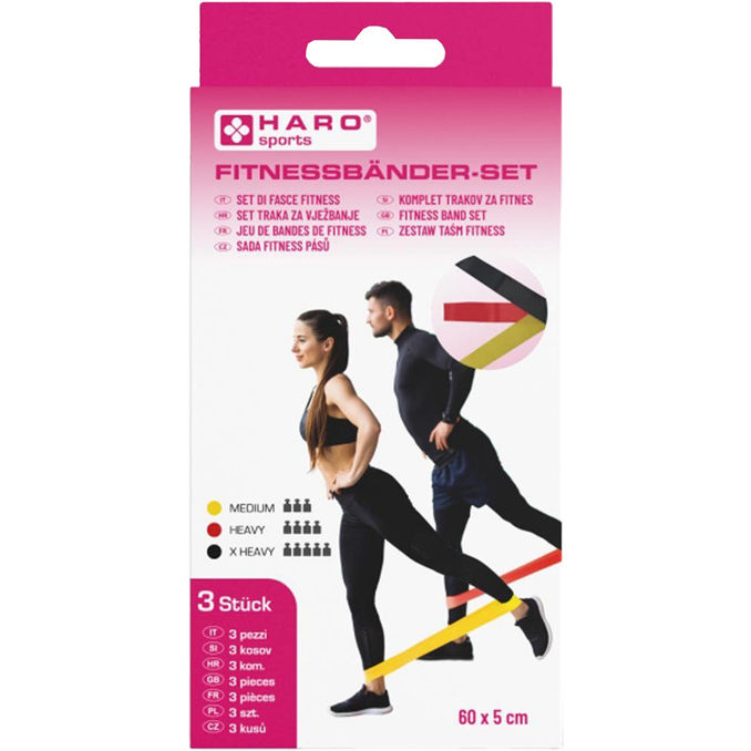 HARO Fitness-Bänder-Set, 3er Set