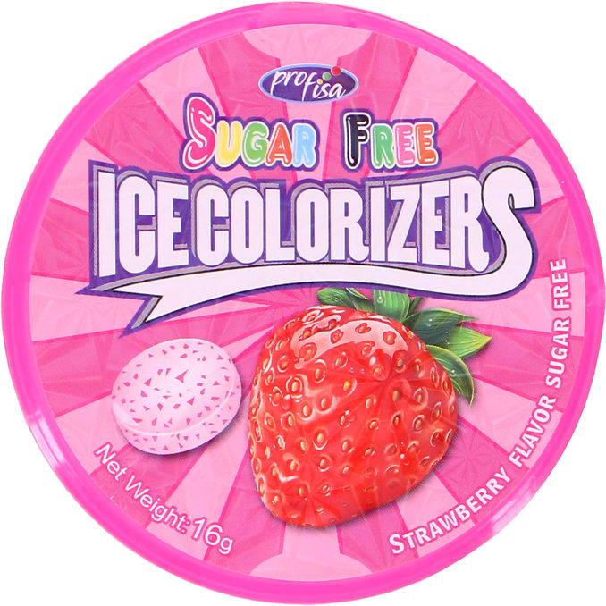 Ice Colorizers Mintpastiller Jordbær