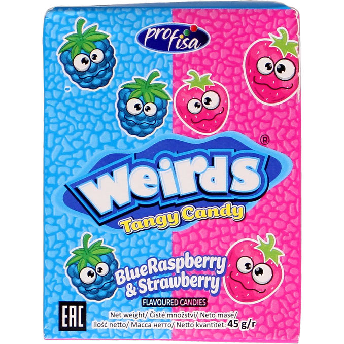 Weirds Godis Blue Raspberry & Strawberry