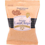 Svenska LantChips Chips Sort Peber Riflet 40g