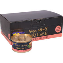 Kattefoder Mousse Laks 12-pak