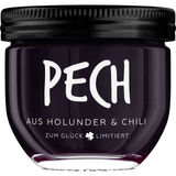 Mindestens haltbar bis: 31.08.2026 Glück Fruchtaufstrich Holunder & Chili