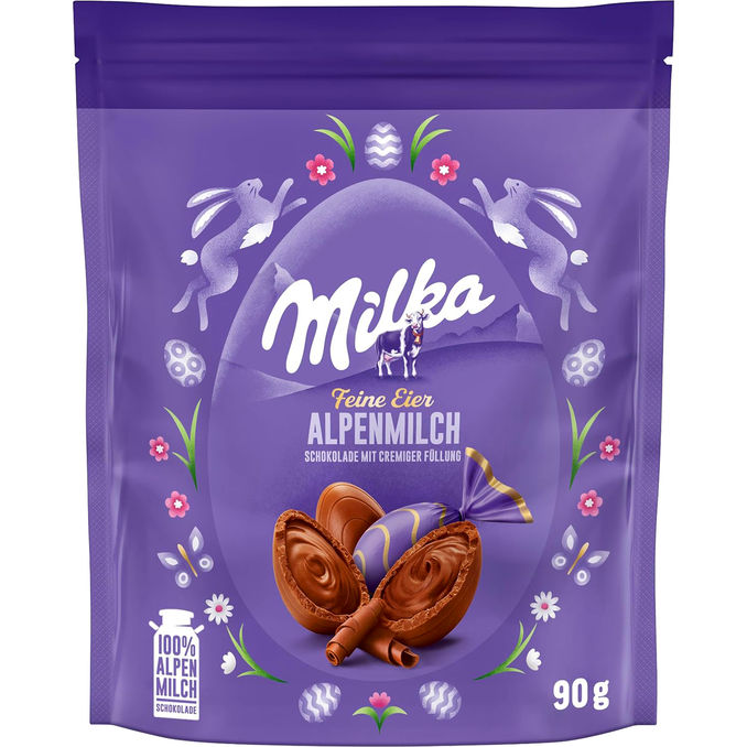 Milka Ostereier Alpenmilch Schokolade
