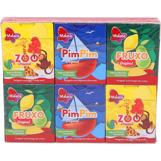 Malaco Godismix Fruxo Zoo PimPim 6-pack