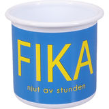 Citronelles Fika Emaljmugg Gul & Blå