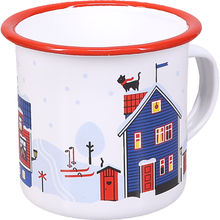 Emaljekrus Vintermotiv