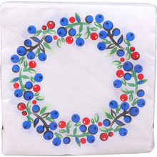 Servietter med Motiv af Nordiske bær