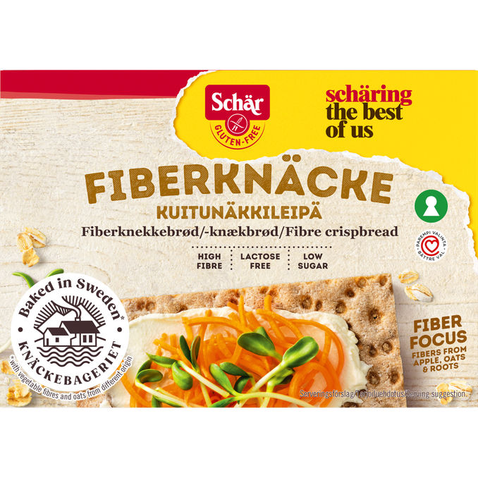Glutenfrit Fiberknækbrød