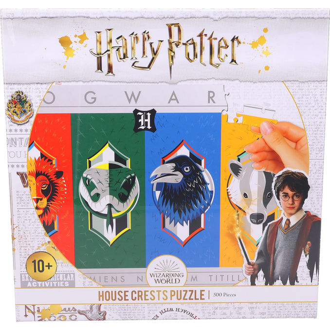 Harry Potter Pussel Hogwarts House Crests 500-bitar