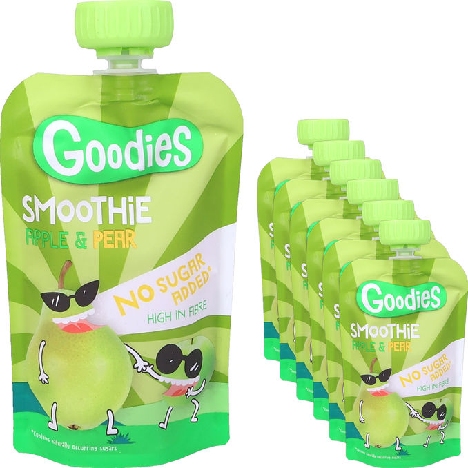 Goodies Klämmis Smoothie Äpple & Päron 6-pack