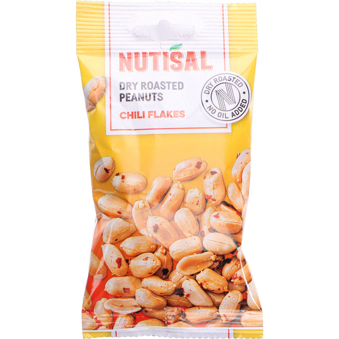 Nutisal Jordnötter Dry Roasted Chili Flakes