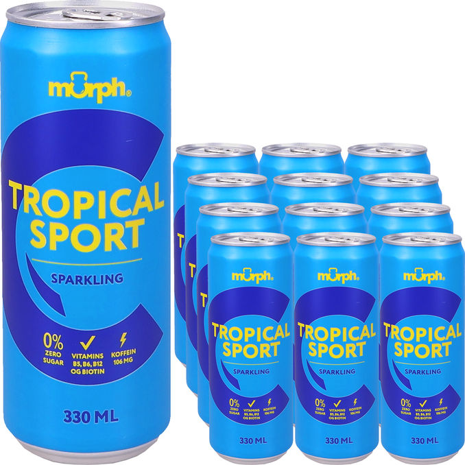 Murph Tropical Sport Sparkling Energidrikke 12-pak