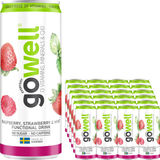 Gowell Funktionsdryck Hallon, Jordgubb & Mynta 24-pack