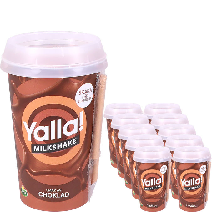 Yalla! Milkshake Choklad 10-pack