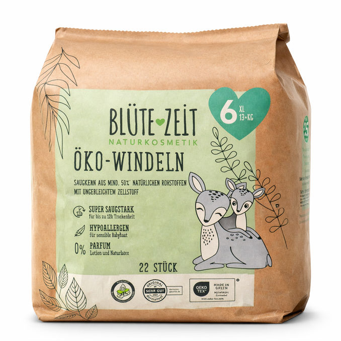 Blüte-Zeit BIO Windeln Gr. 6