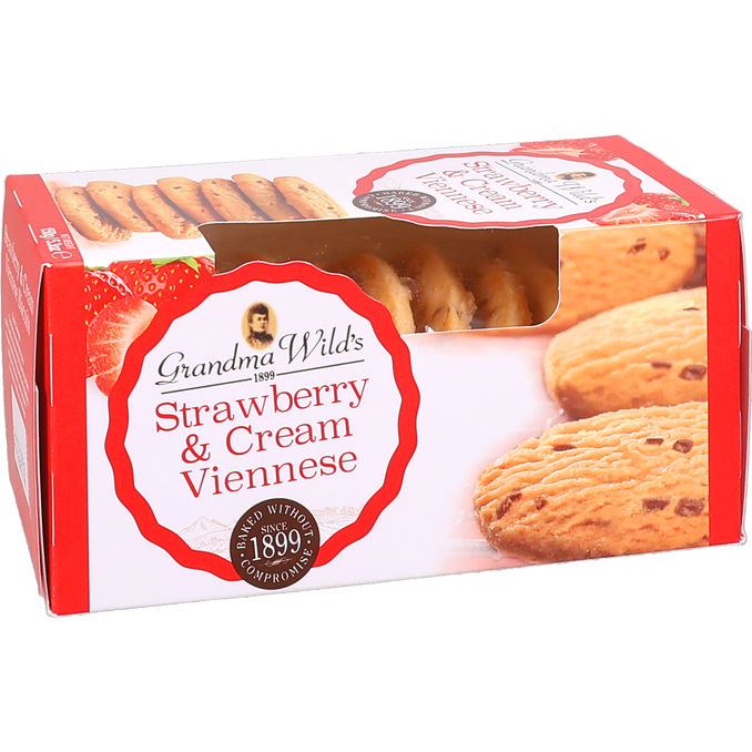 Grandma Wilds Kakor Strawberry & Cream Viennese