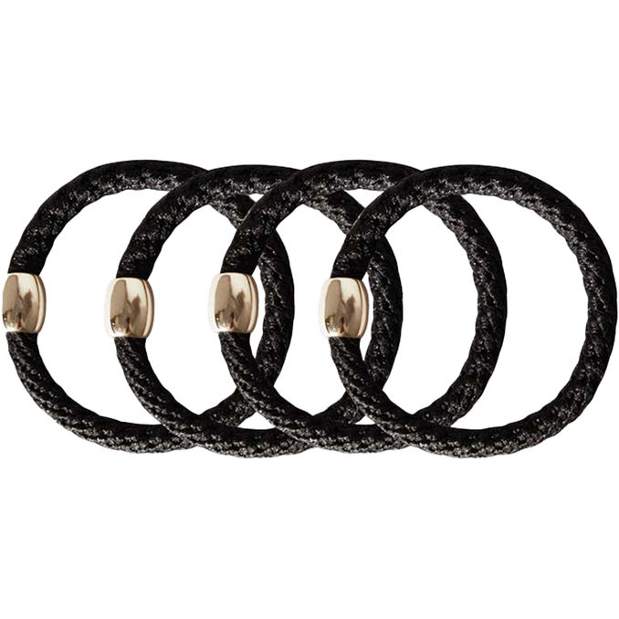 By Bangerhead Hiuslenkit Musta 4-pack