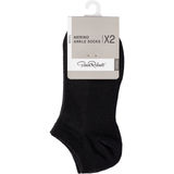 Pierre Robert Ankelsokker Merinouldsblanding Sort 37-40 2-pak