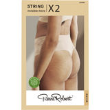 Pierre Robert  Stringit Korkeavyötärö Puuteri M 2-pack