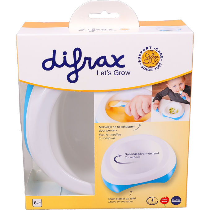 Difrax Babytallerken Blå