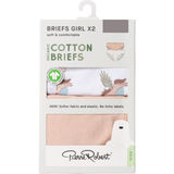 Pierre Robert Pigetrusser Pink & Hvid 2-pak 98-104