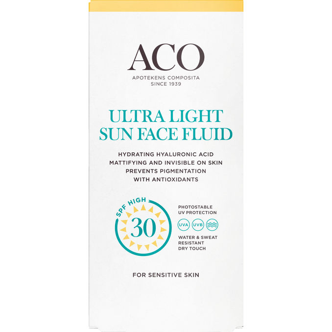 ACO Aurinkovoide Ultra Light Sun Face Fluid SPF 30