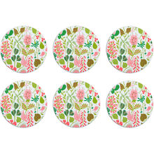 Stig L. Herbarium Pink Coasters