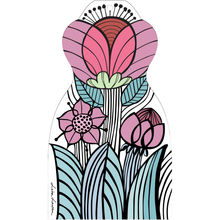 Lisa Larson Bloom White/Pink Serveringsbakke