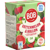 BOB Lättdryck Vattenmelon & Hallon