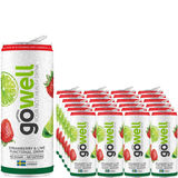 Bäst före: 2027-07-30 Gowell Funktionsdryck Jordgubb & Lime 24-pack