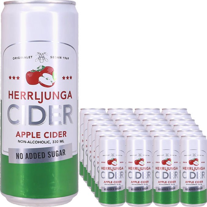 Herrljunga Cider Alkoholfri Äppelcider 24-pack
