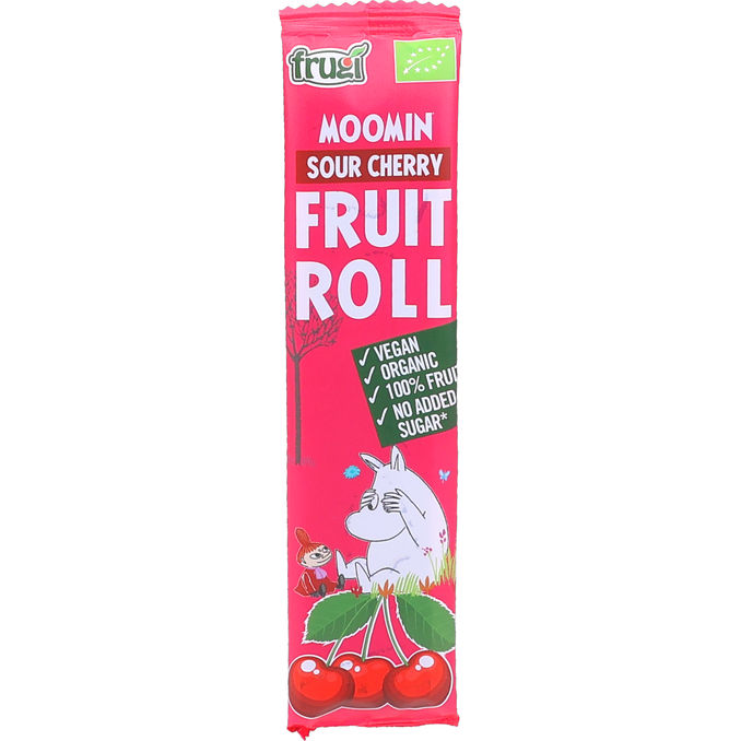 Hedelmärulla Moomin Sour Cherry Fruit Roll Luomu