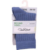 Pierre Robert Tynde Uldsokker 29-32 Blå