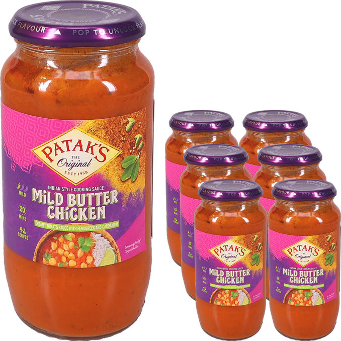 Patak's Mild Butter Chicken Sås 6-pack