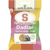 Dave & Jon's Kirpeät Taatelit S-märke