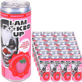 Fucked up Energidryck Strawberry Bubbles 24-pack 