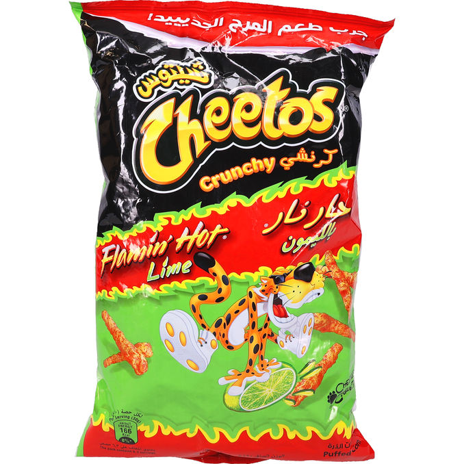 Cheetos Majschips Flamin Hot Lime XXL