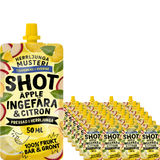 Herrljunga Musteri Shot – Äpple, Ingefära & Citron 24-pack 