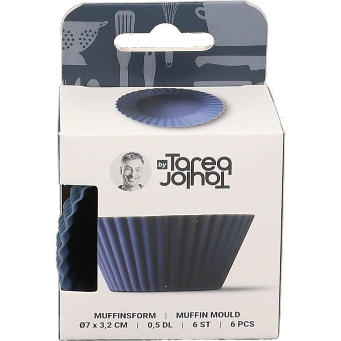 Tareq Taylor Muffinsform Blå Silikon 7x3 cm 6-pack