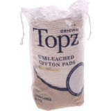 Topz Top Unbleached Cotton pads 50g