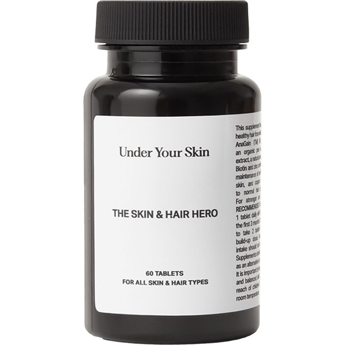 Under Your Skin Skin & Hair Hero Kosttilskud 60 tabletter