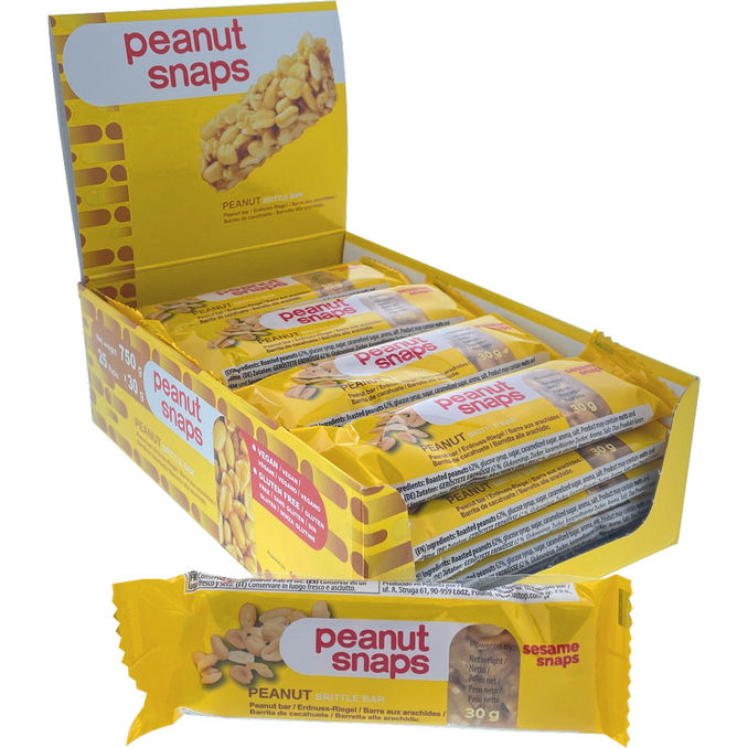 Peanut Snaps Jordnötsbar 25-pack