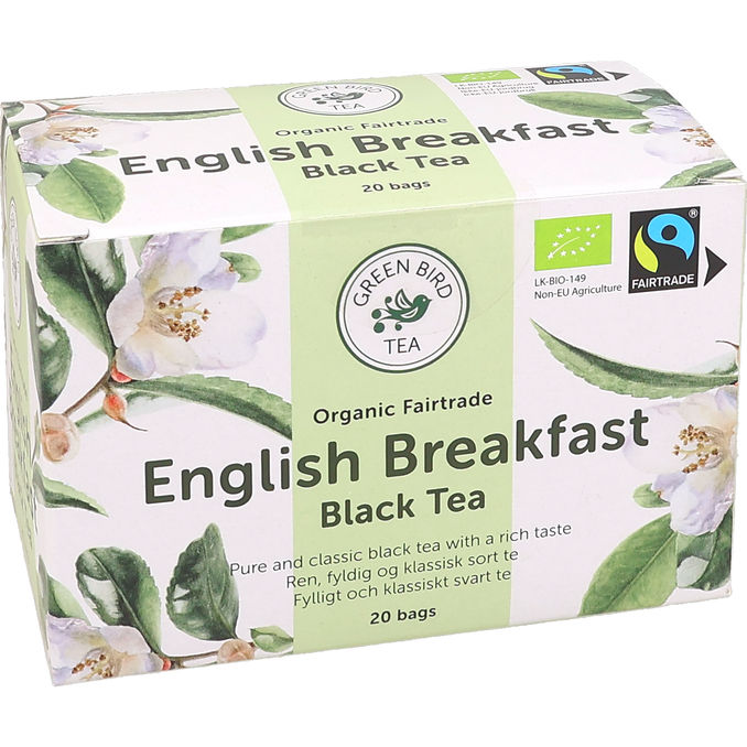 Green Bird Tea Svart Te English Breakfast Eko 20-pack