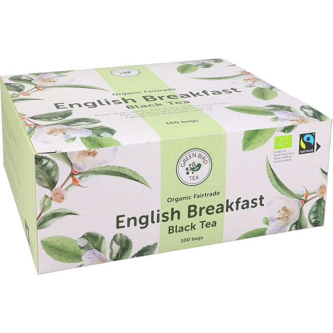 Green Bird Tea Øko English Breakfast Te 100 poser