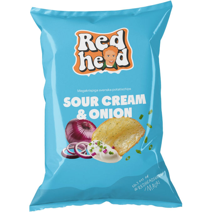 Redhead Chips Sourcream & Onion