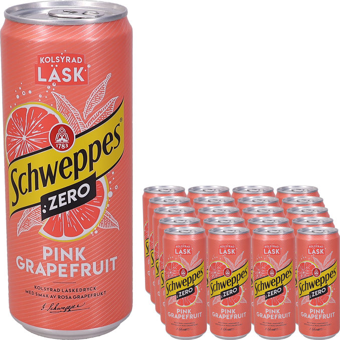 Schweppes Pink Grapefruit Zero 20-pack
