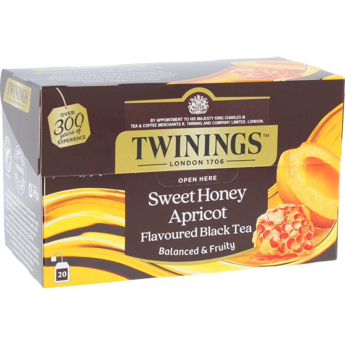 Twinings Musta tee Honey Apricot Maustettu