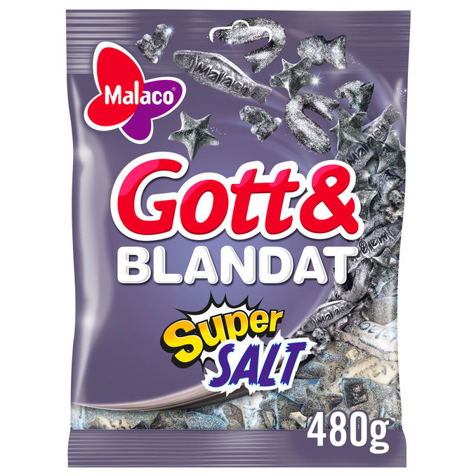 Malaco Gott & Blandat Supersalt