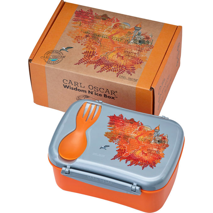 Carl Oscar Madkasse m. Køleelement Orange-Ild