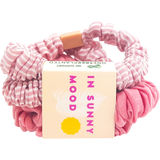 Pipols Bazaar Hiusdonitsit Sunny Rosa 4 kpl